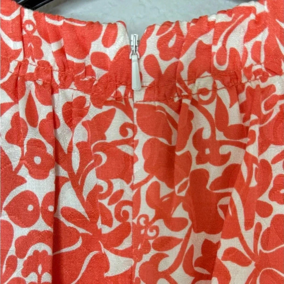 Tory Burch Silk Blend Floral Shift Dress Women size 6 Coral - Picture 5 of 13